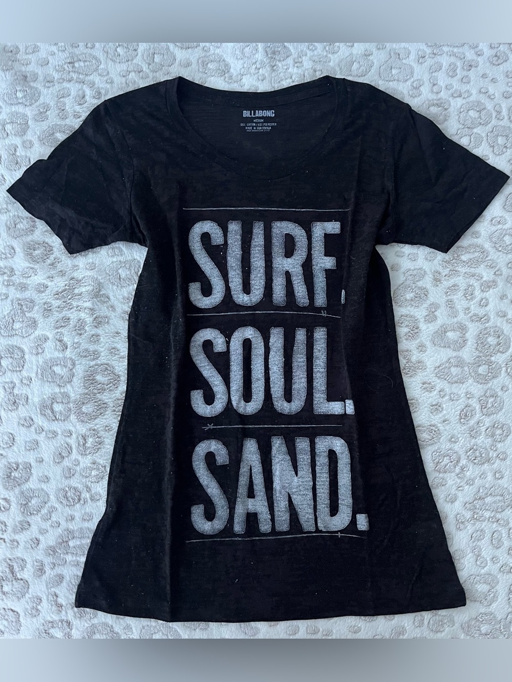 Billabong Black Short-Sleeve 'Surf Soul Sand' Graphic Tee